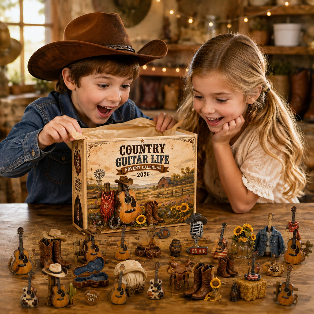 🔥Last 50 pcs✨Country Guitar Life Advent Calendar 2026 - 24-Day Festive Countdown