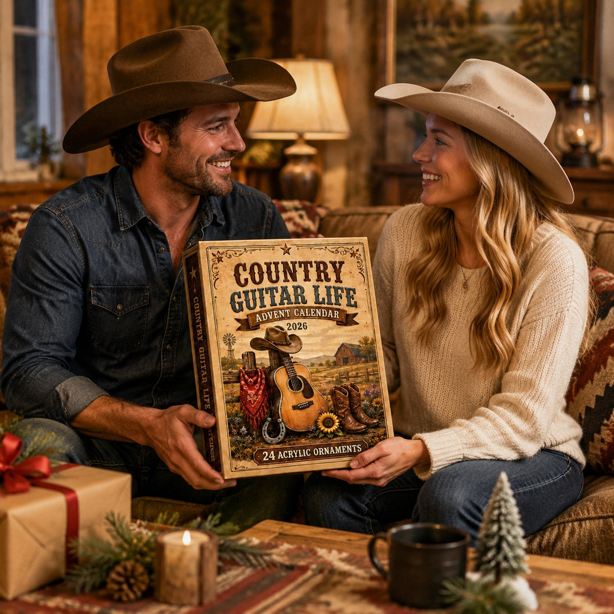 🔥Last 50 pcs✨Country Guitar Life Advent Calendar 2026 - 24-Day Festive Countdown