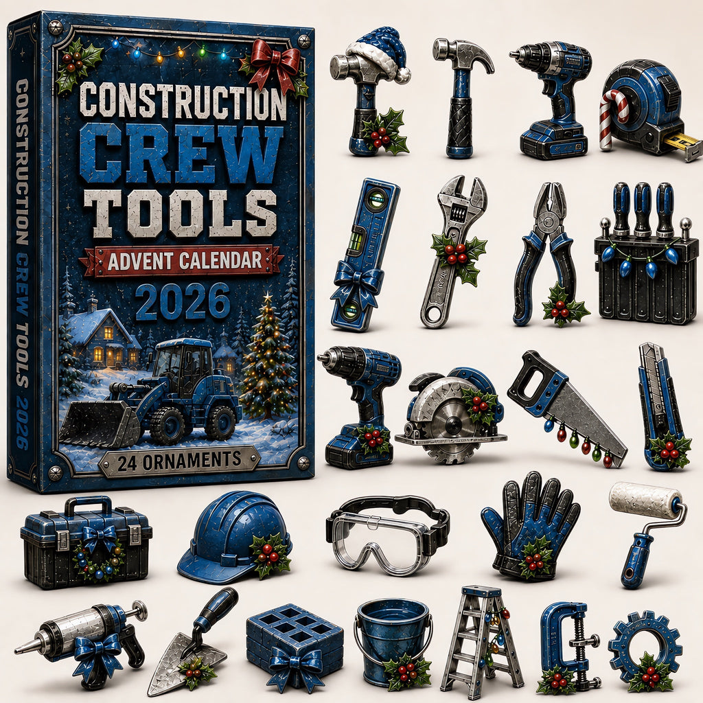 🔥Last 50 pcs✨Construction Crew Tools Advent Calendar 2026 - 24-Day Festive Countdown