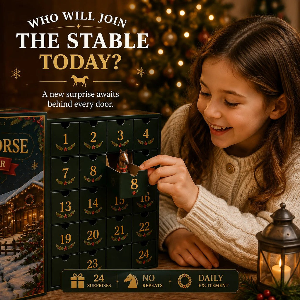 🐴 🎄 Christmas Horse Advent Calendar - 🎁💕24 Days of Horse Friends & Holiday Memories(📦Buy 2 Free Shipping)