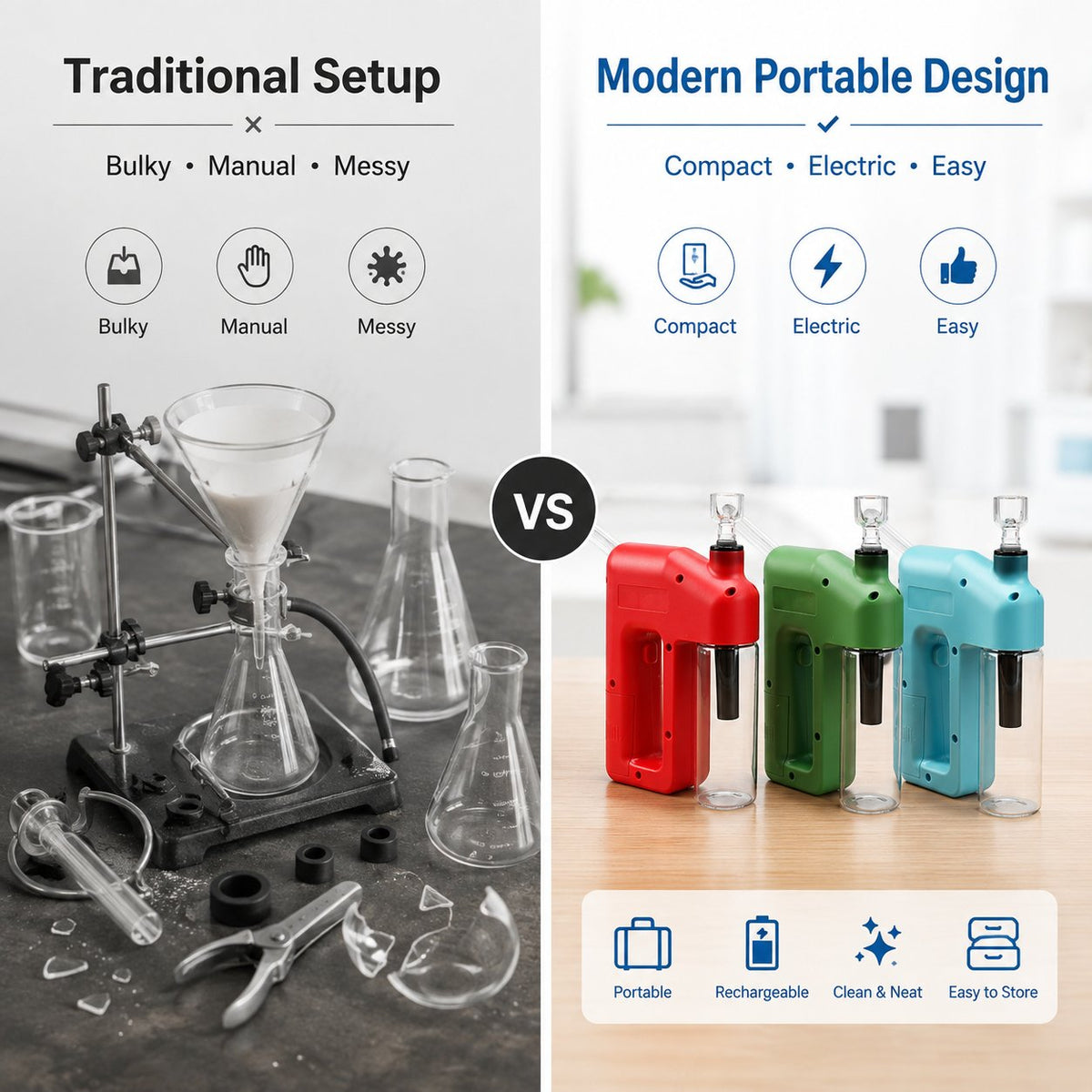 ⚡ LAST DAY 50% OFF – Portable Handheld Electric Filtration Device | Compact Glass Chamber Design with Electric-Assisted Operation & 6 Color Options ✨