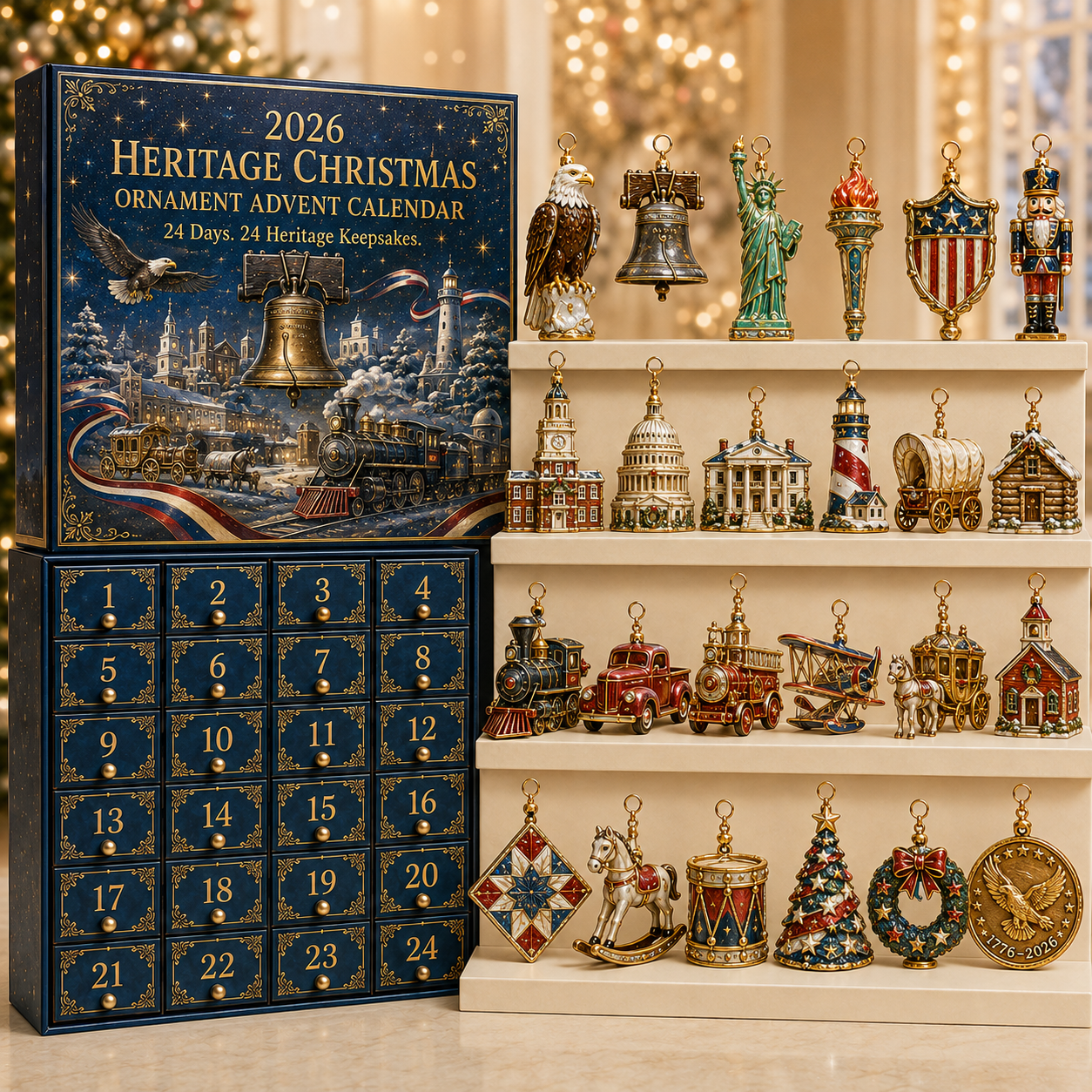❤️✨America 250th Anniversary Heritage Christmas Advent Calendar