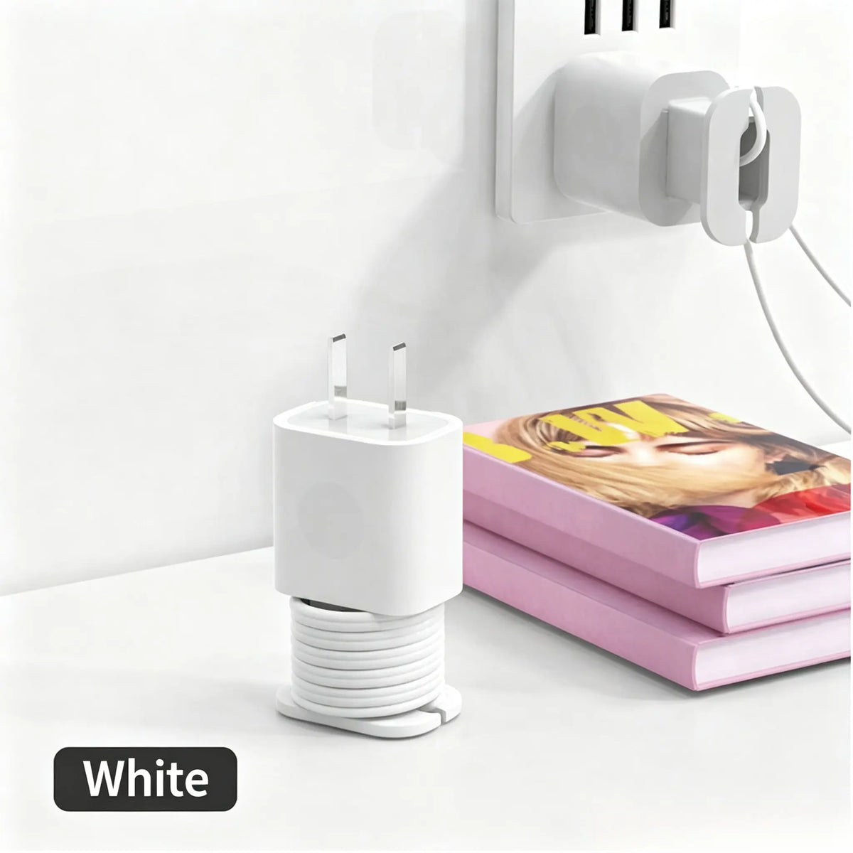 2PCS 2-in-1 Silicone Charger Protector with Cord Wrap for 18W/20W Adapters ✅