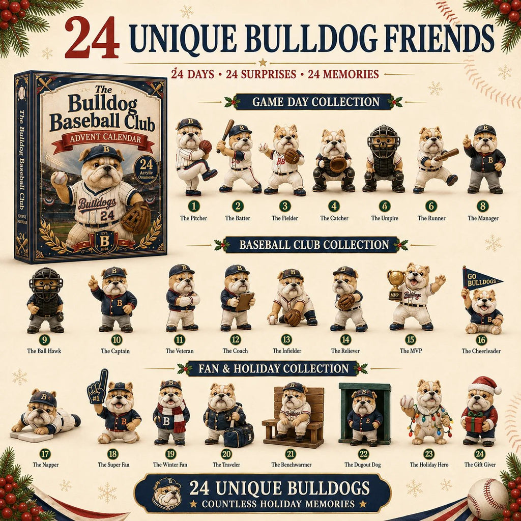Bulldog Baseball Club Advent Calendar 2026 – 24 Collectible Surprises