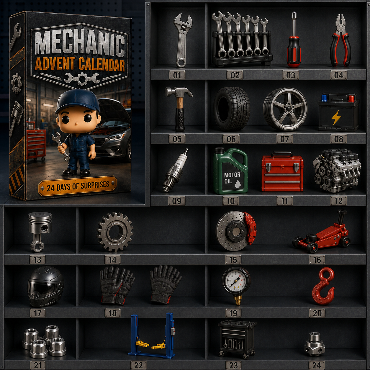 Mechanic Advent Calendar 2026 - 24-Day Festive Countdown