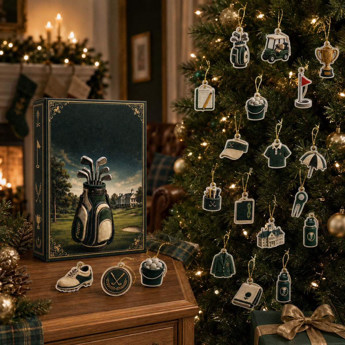 🎄24-Day Golf Charm Holiday Countdown 🎁✨