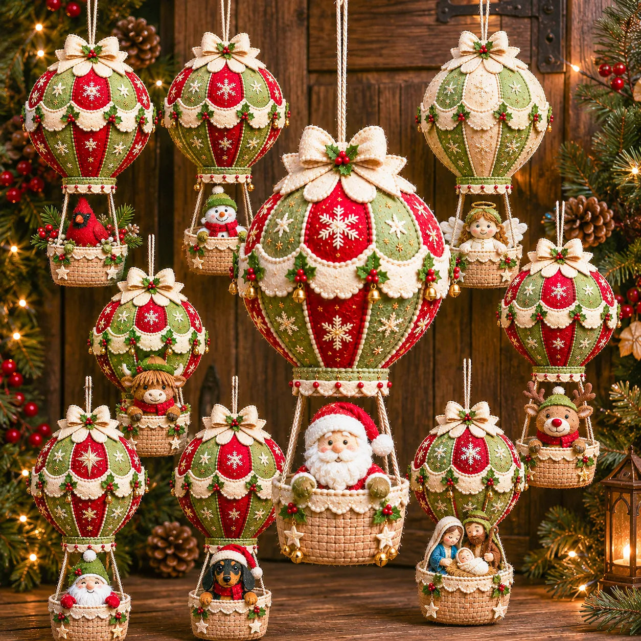 🎈LAST DAY 50% OFF - 🎈 Christmas Hot Air Balloon Hanging DIY Kit