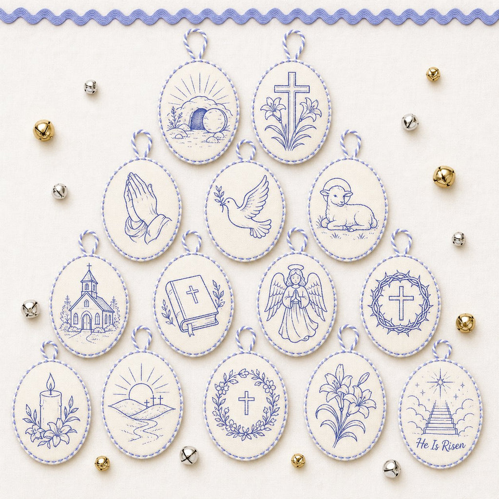 ⏳ Last Day 49% OFF – 🧵Beginner-Friendly DIY Heirloom Oval Embroidery Ornament Kit Collection | Complete Kit with All Tools & Step-by-Step Guide Included 💕