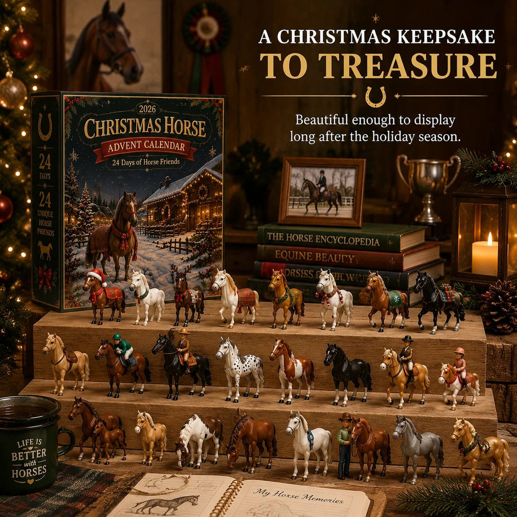 🐴 🎄 Christmas Horse Advent Calendar - 🎁💕24 Days of Horse Friends & Holiday Memories(📦Buy 2 Free Shipping)
