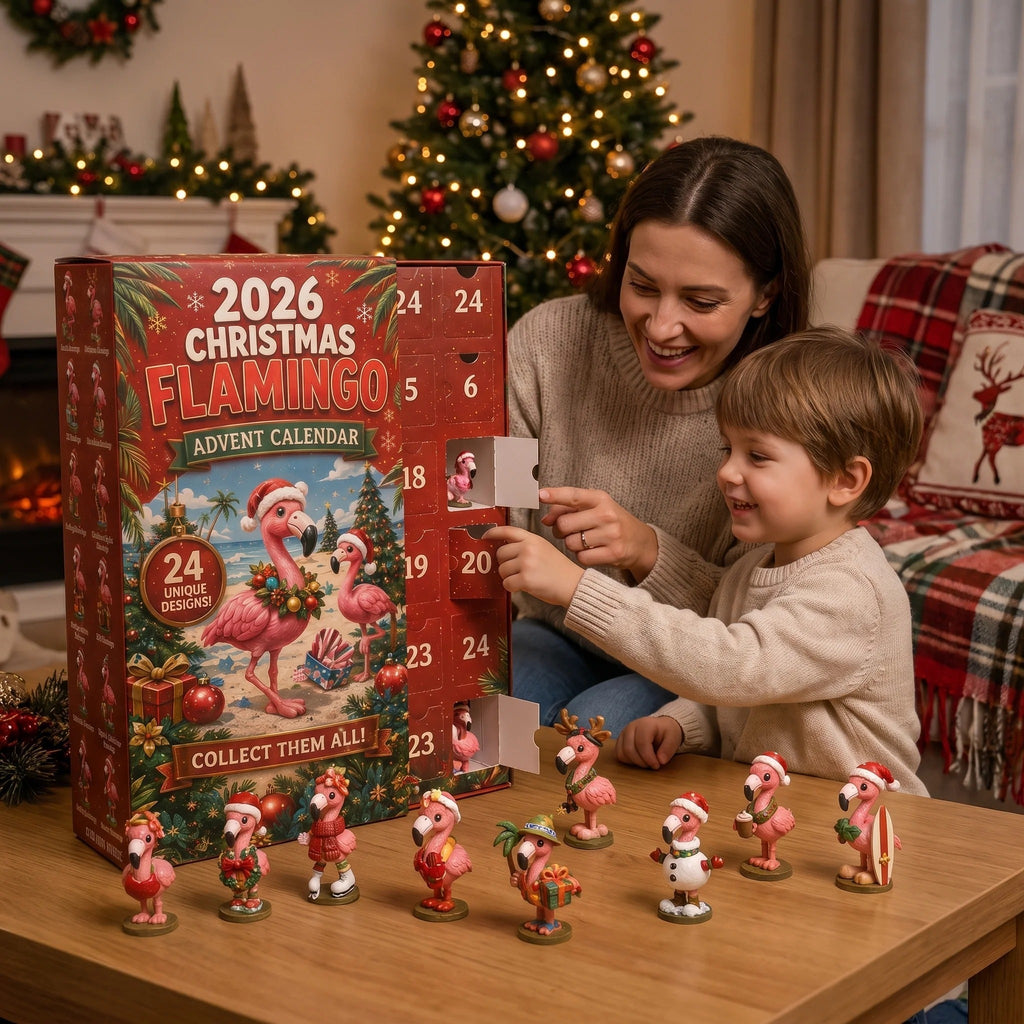 Christmas Flamingo Advent Calendar 2026 – 24 Festive Flamingos