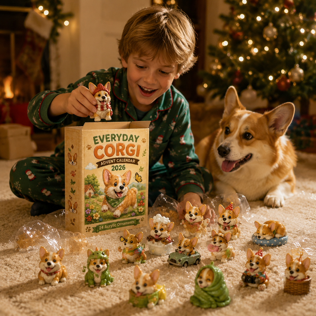 Everyday Corgi Advent Calendar 2026 – 24 Acrylic Charm Surprises