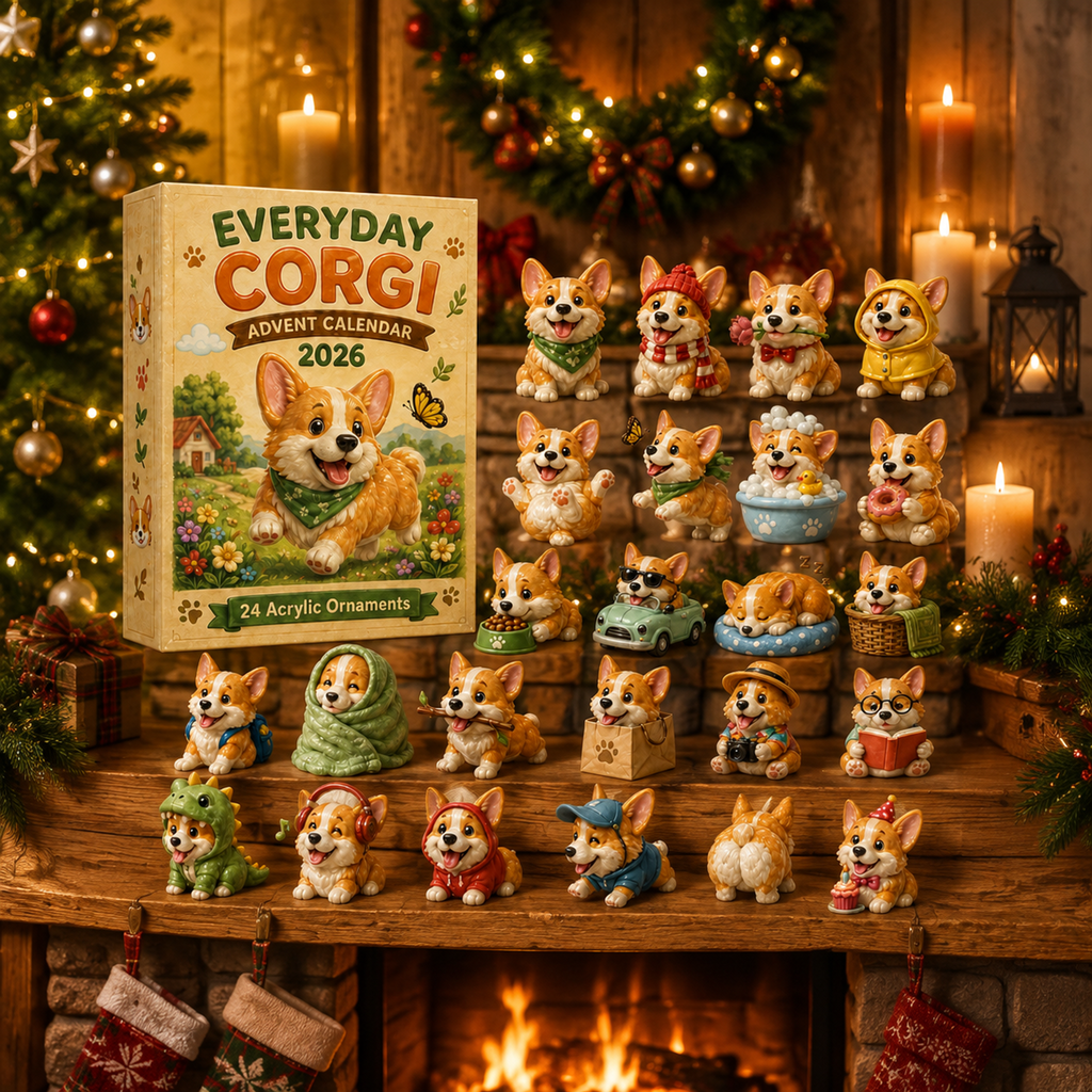 Everyday Corgi Advent Calendar 2026 – 24 Acrylic Charm Surprises