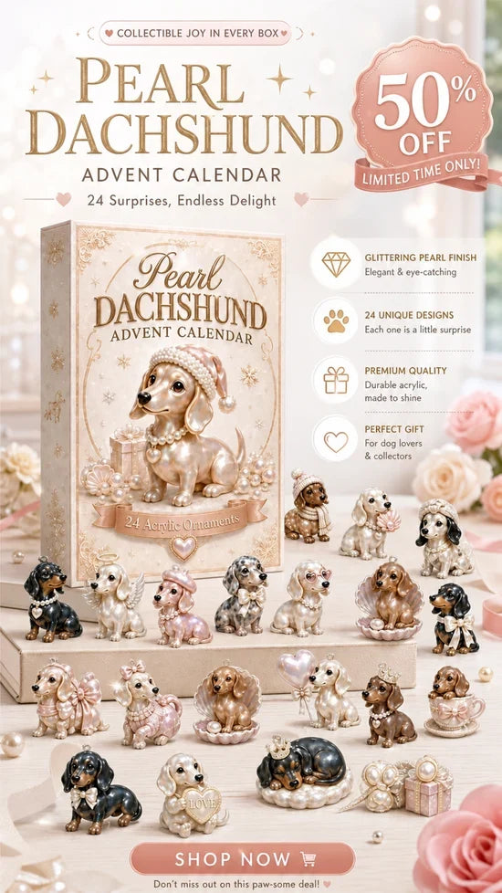 2026 Pearl Dachshund Christmas Advent Calendar🎄