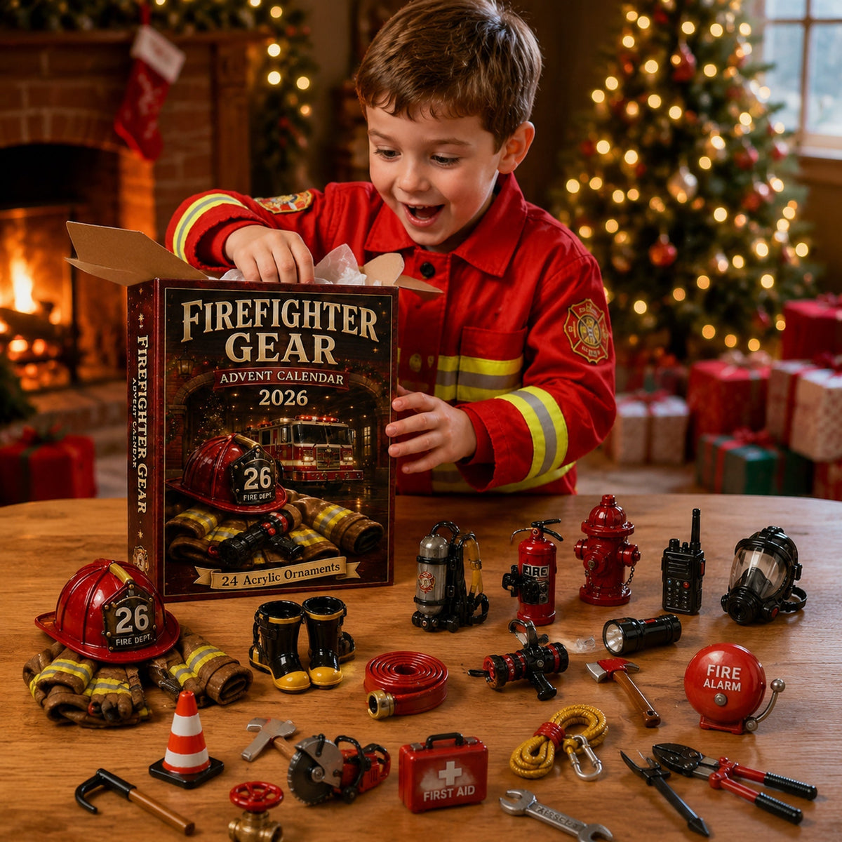 Firefighter Gear Advent Calendar 2026 – 24 Acrylic Charm Surprises