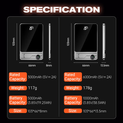 ⏳Time-limited Special⌛ Ultra Thin Magnetic Portable Charger with Stand